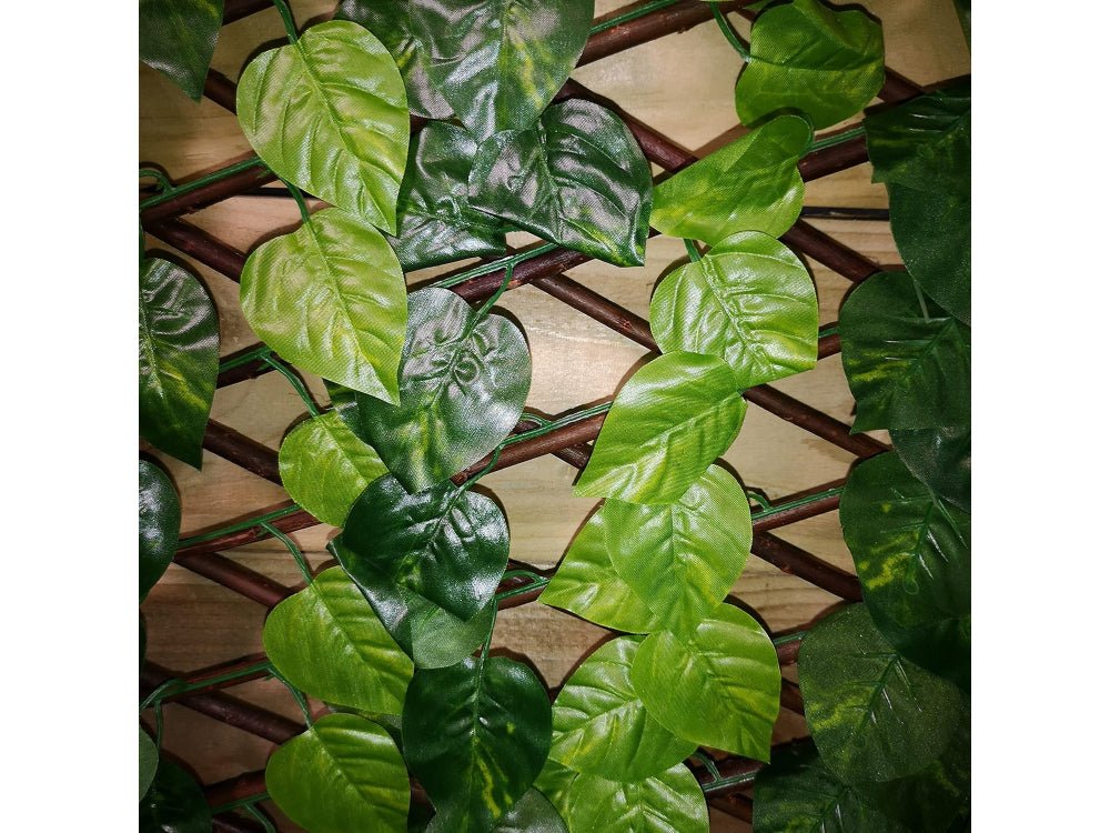 Wall Leaves Trellis Green Plastic Expandable_Garden Trellises