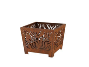 Wild Fire Square Fire Basket - Outdoor Decorative Fire Pit_Fire Bowls & Burners