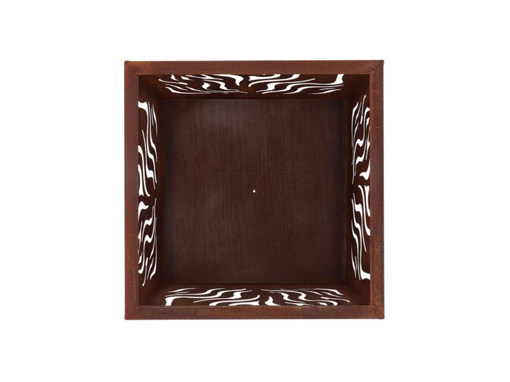 Wild Fire Square Fire Basket - Outdoor Decorative Fire Pit_Fire Bowls & Burners