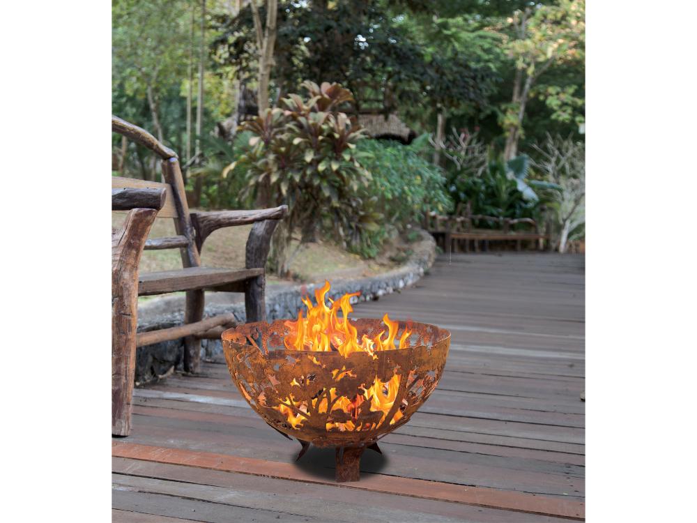 Woodland Fire Bowl - Outdoor Decorative Fire Pit_Fire Bowls & Burners