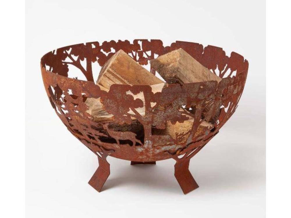 Woodland Fire Bowl - Outdoor Decorative Fire Pit_Fire Bowls & Burners