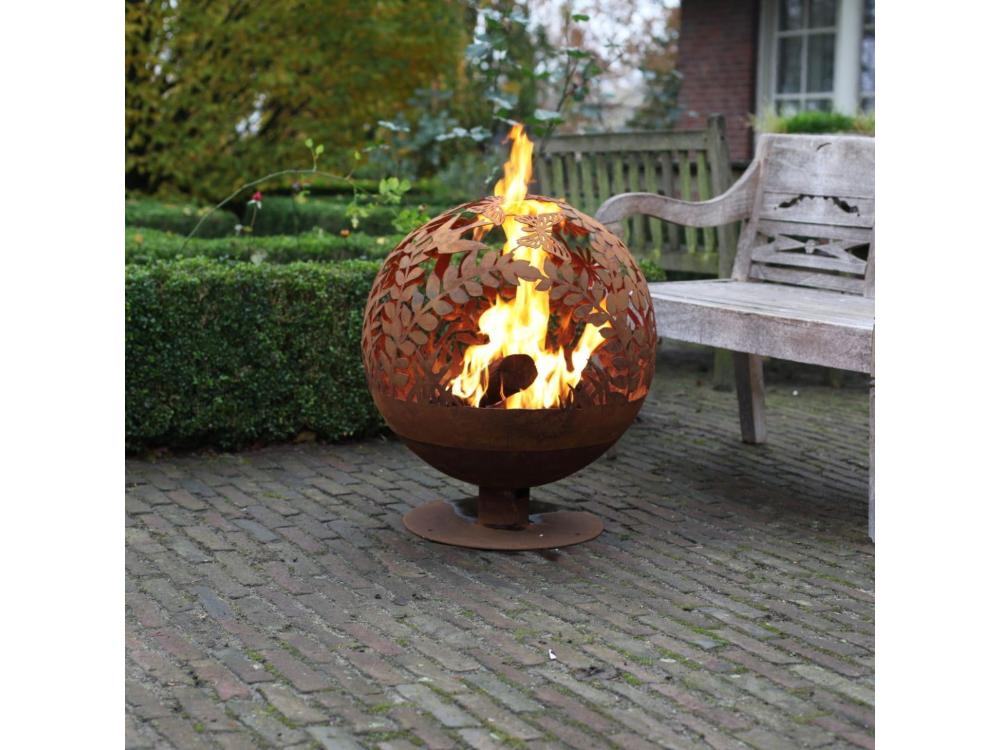 Fire Globe Flowers – Decorative Outdoor Fire Pit_Fire Bowls & Burners