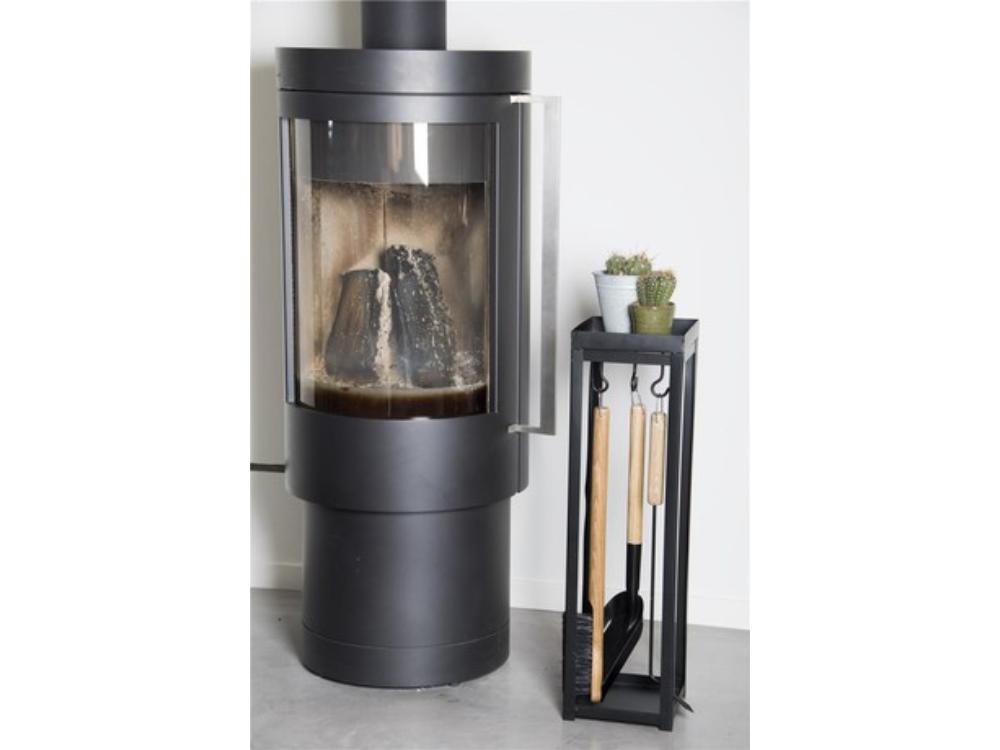 Fire Place Tools with Table – Elegant Fire Set for Home_Log Holders