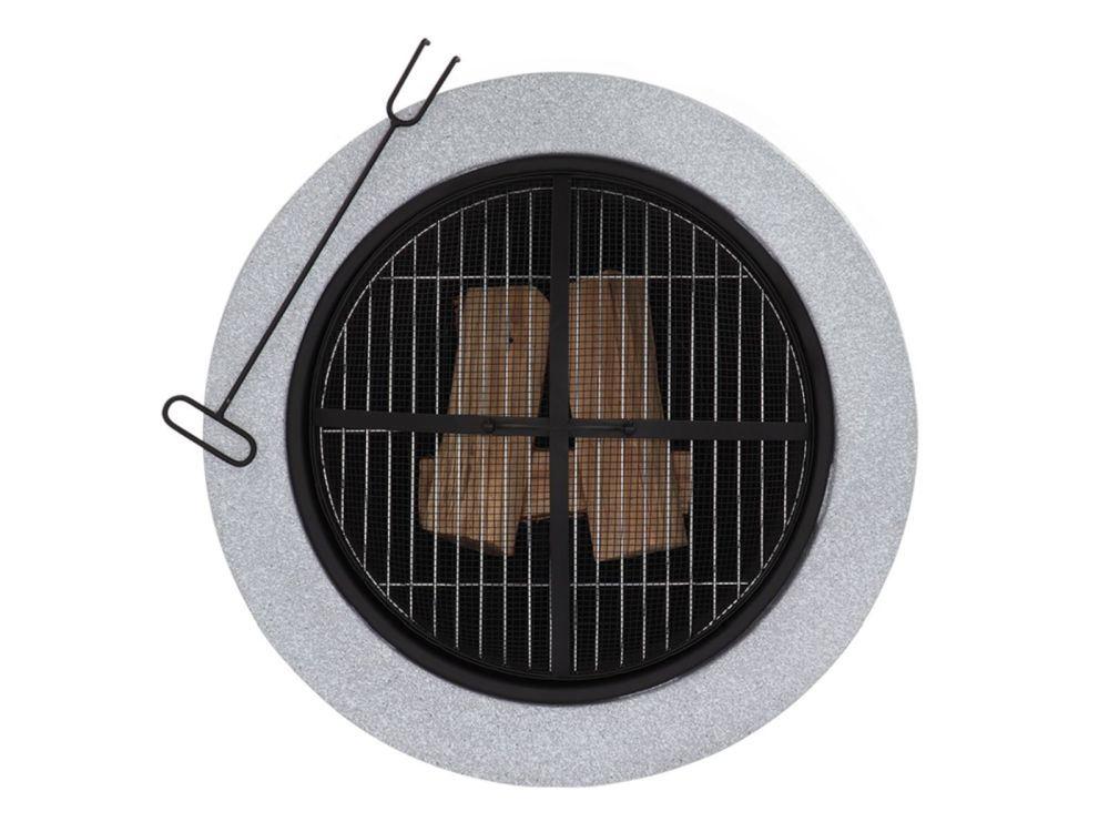 Modern Concrete Look Firebowl MGO – Durable Outdoor Fire Pit for Garden_Fire Bowls & Burners