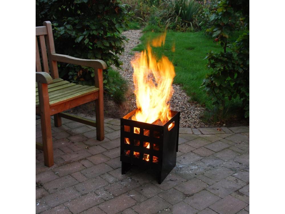 Chequered Fire Basket_Fire Bowls & Burners