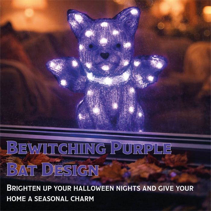Fxlab Purple Bat Outdoor Decoration - feature detail 1