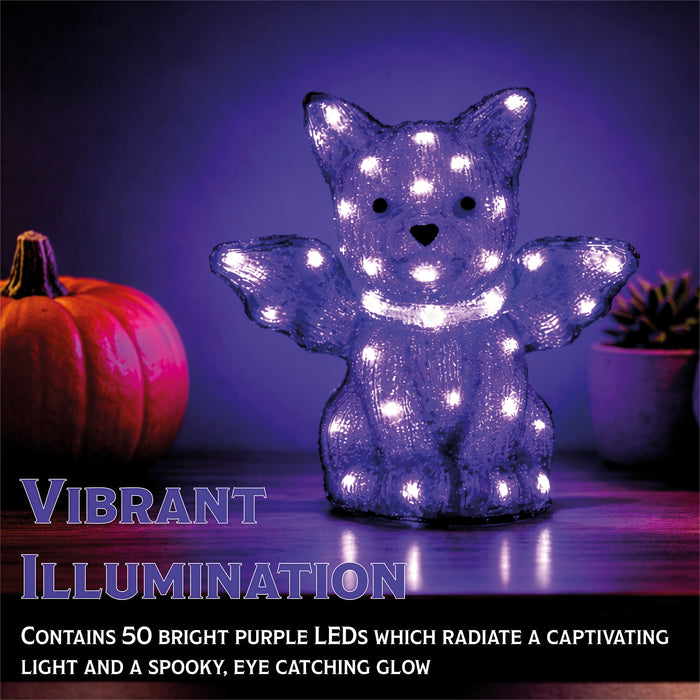 Fxlab Purple Bat Outdoor Decoration - feature detail 3