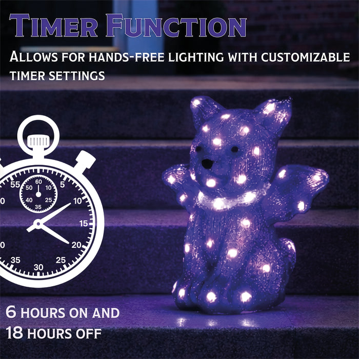 Fxlab Purple Bat Outdoor Decoration - feature detail 5