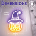 Fxlab Halloween Pumpkin Neon Light 26x38cm - dimensions and measurements