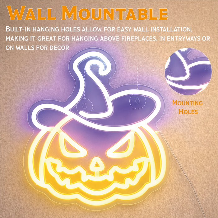 Fxlab Pumpkin Neon Light with 2m Cable - feature detail 2