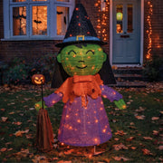 Fxlab Foldable Witch Indoor/Outdoor Halloween Decoration 100 Orange LED_Halloween