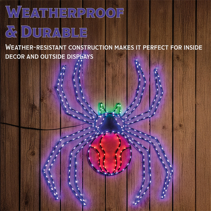 Fxlab Metal Silhouette Spooky Spider 399 Micro LED - feature detail 2