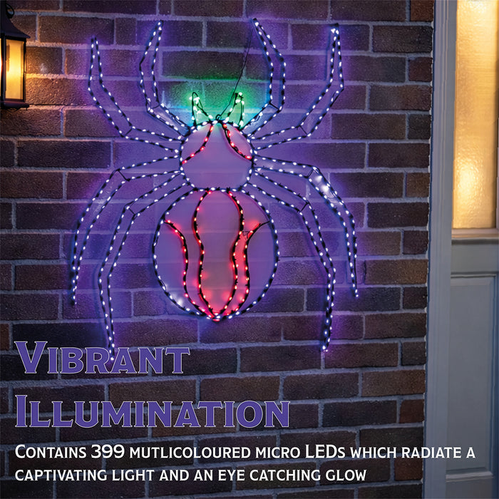 Fxlab Metal Silhouette Spooky Spider 399 Micro LED - feature detail 3