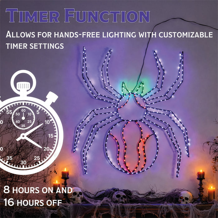 Fxlab Metal Silhouette Spooky Spider 399 Micro LED - feature detail 5