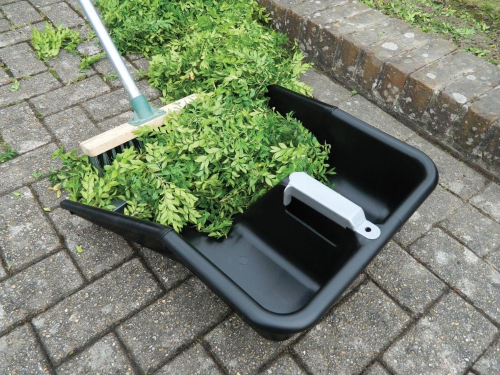 Jumbo Patio Pan & Brush – Garland Extra Wide Outdoor Dustpan Set_Clean - Up Tools