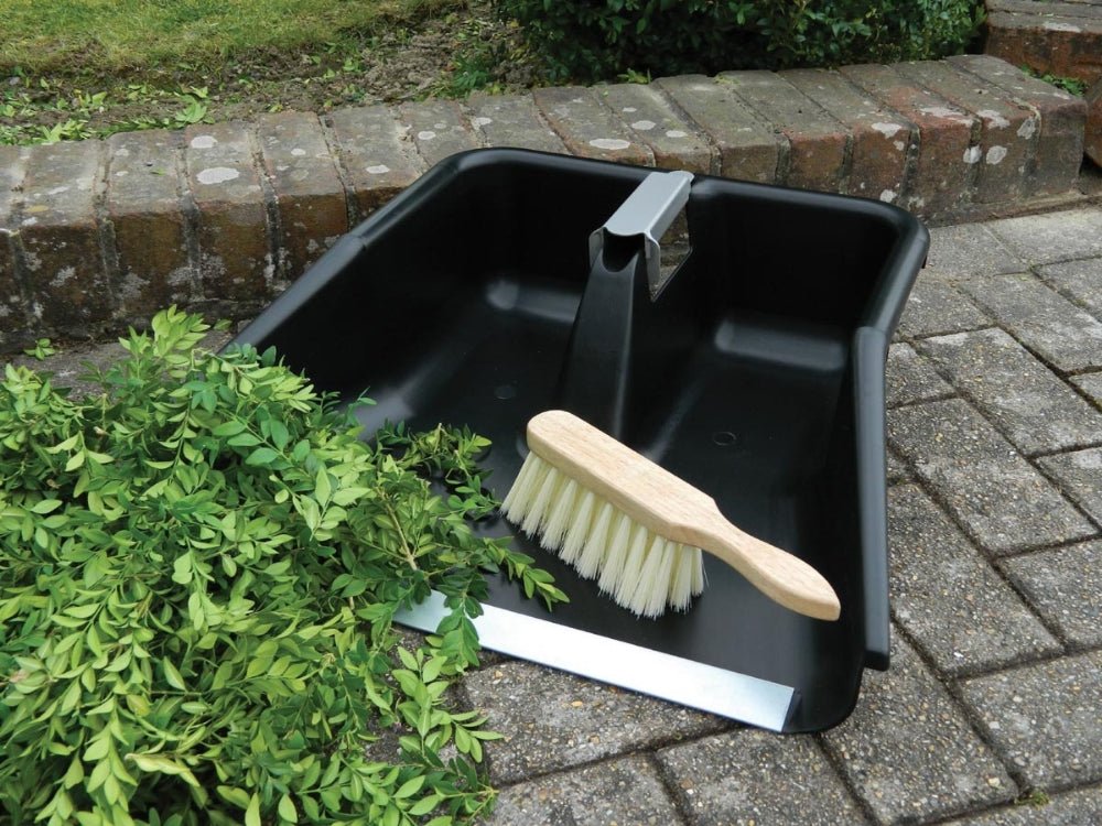 Jumbo Patio Pan & Brush – Garland Extra Wide Outdoor Dustpan Set_Clean - Up Tools