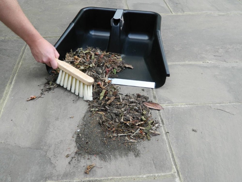 Jumbo Patio Pan & Brush – Garland Extra Wide Outdoor Dustpan Set_Clean - Up Tools