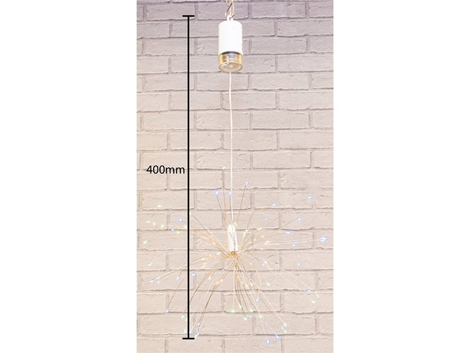 St Helens Home and Garden Battery Operated Hanging LED Firework Light_Christmas Lights