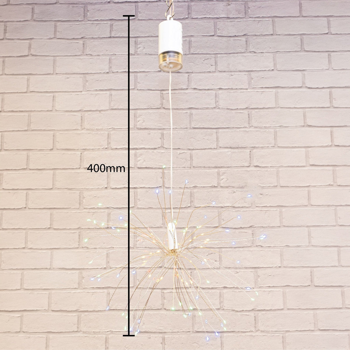 St Helens Home & Garden Battery-Operated Hanging LED Firework Light – Decorative Indoor & Outdoor Lighting_Christmas Lights
