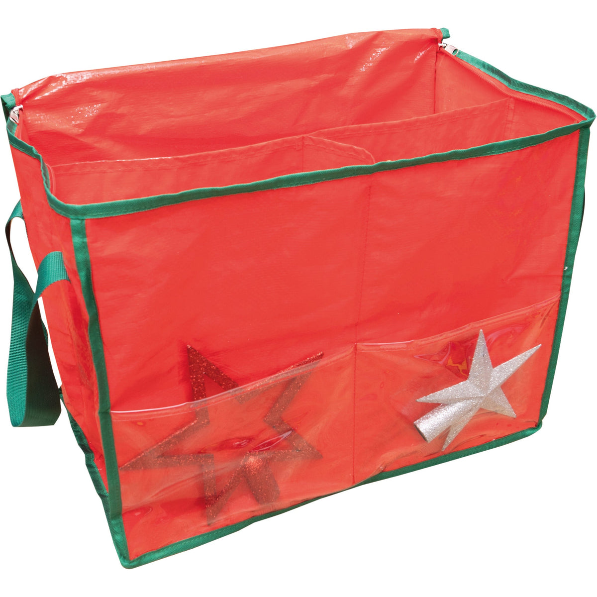 Seasonal Storage Bag with Side Pouch – Convenient Organiser for Holiday Decorations & Home Items_Christmas Storage bags