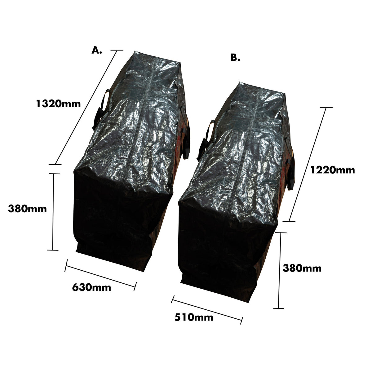 Multi-Purpose Storage Bags – Set of Small & Large for Organising Home & Festive Items_Christmas Storage bags