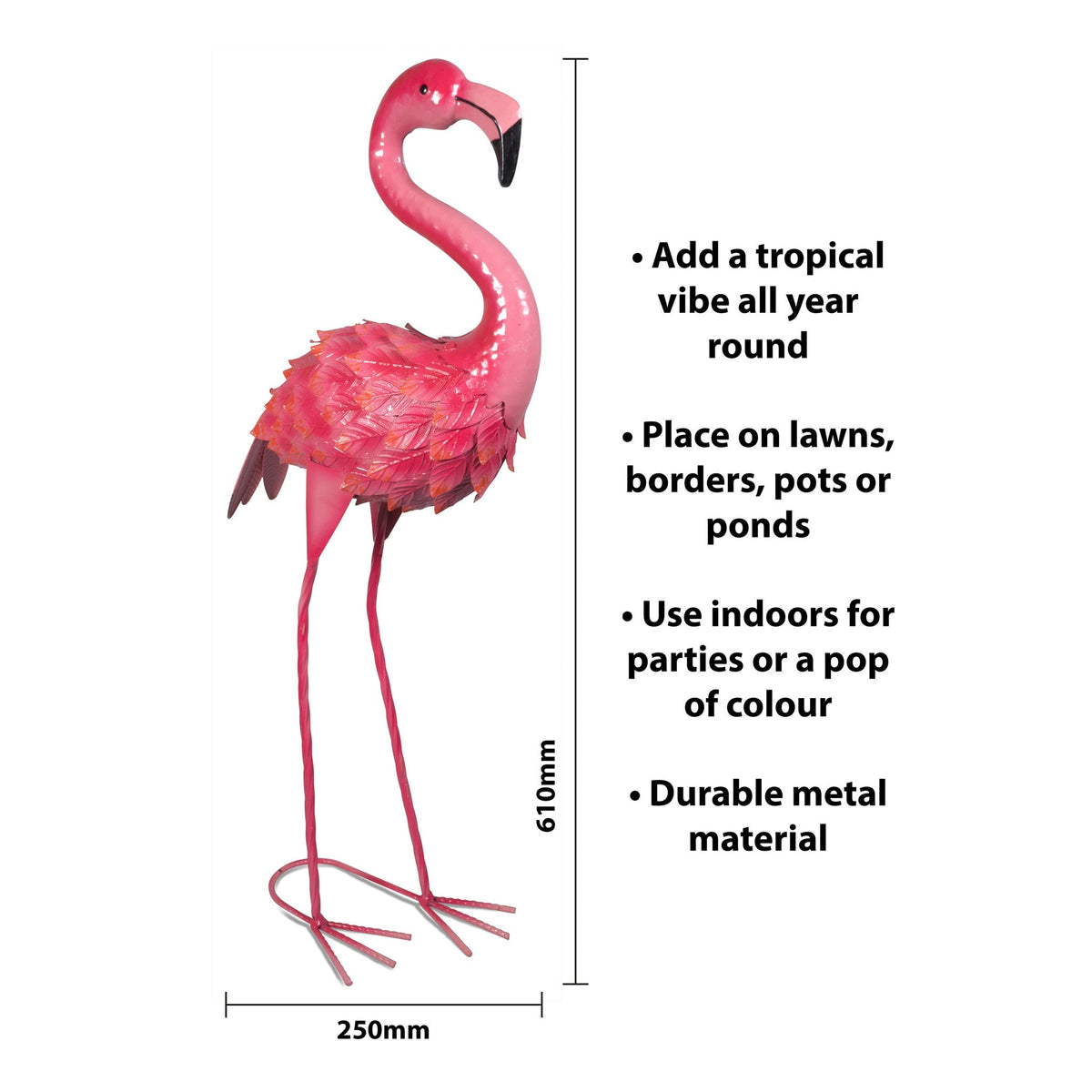 Metal Flamingo Garden Ornament_Garden Ornaments