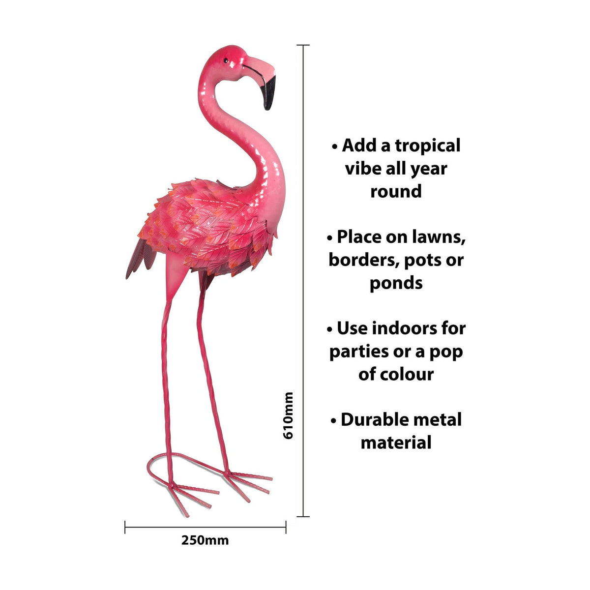 Metal Flamingo Garden Ornament_Garden Ornaments