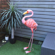 Large Metal Flamingo Garden Ornament_Garden Ornaments