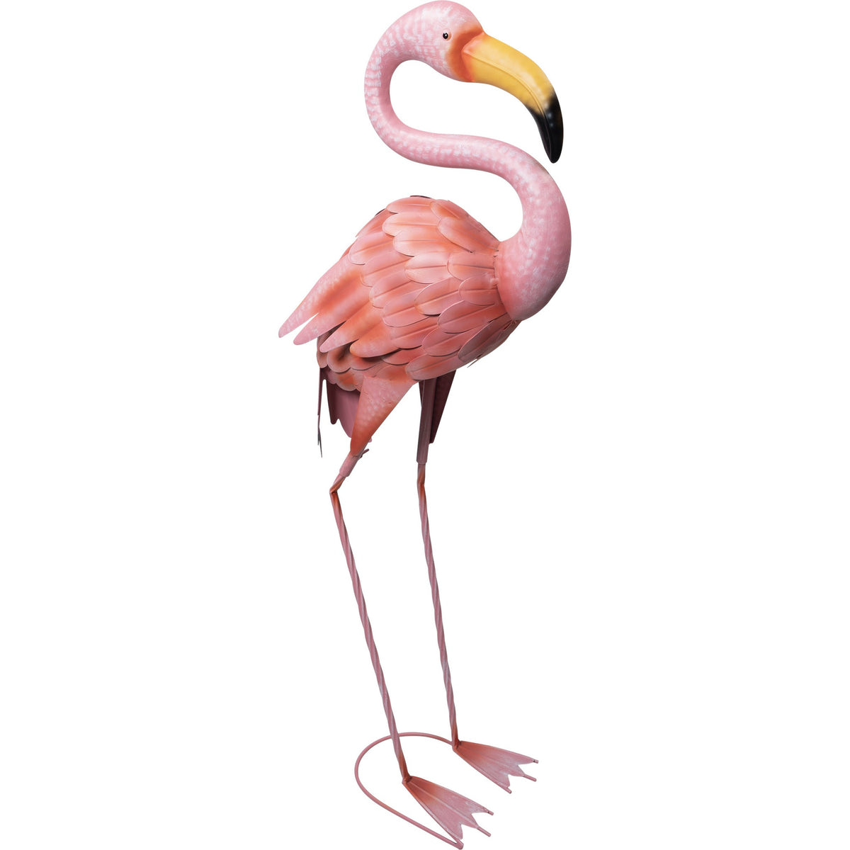 Large Metal Flamingo Garden Ornament_Garden Ornaments