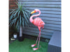 St Helens Home and Garden Metal Flamingo Garden Ornament 89cm Height_Garden Ornaments