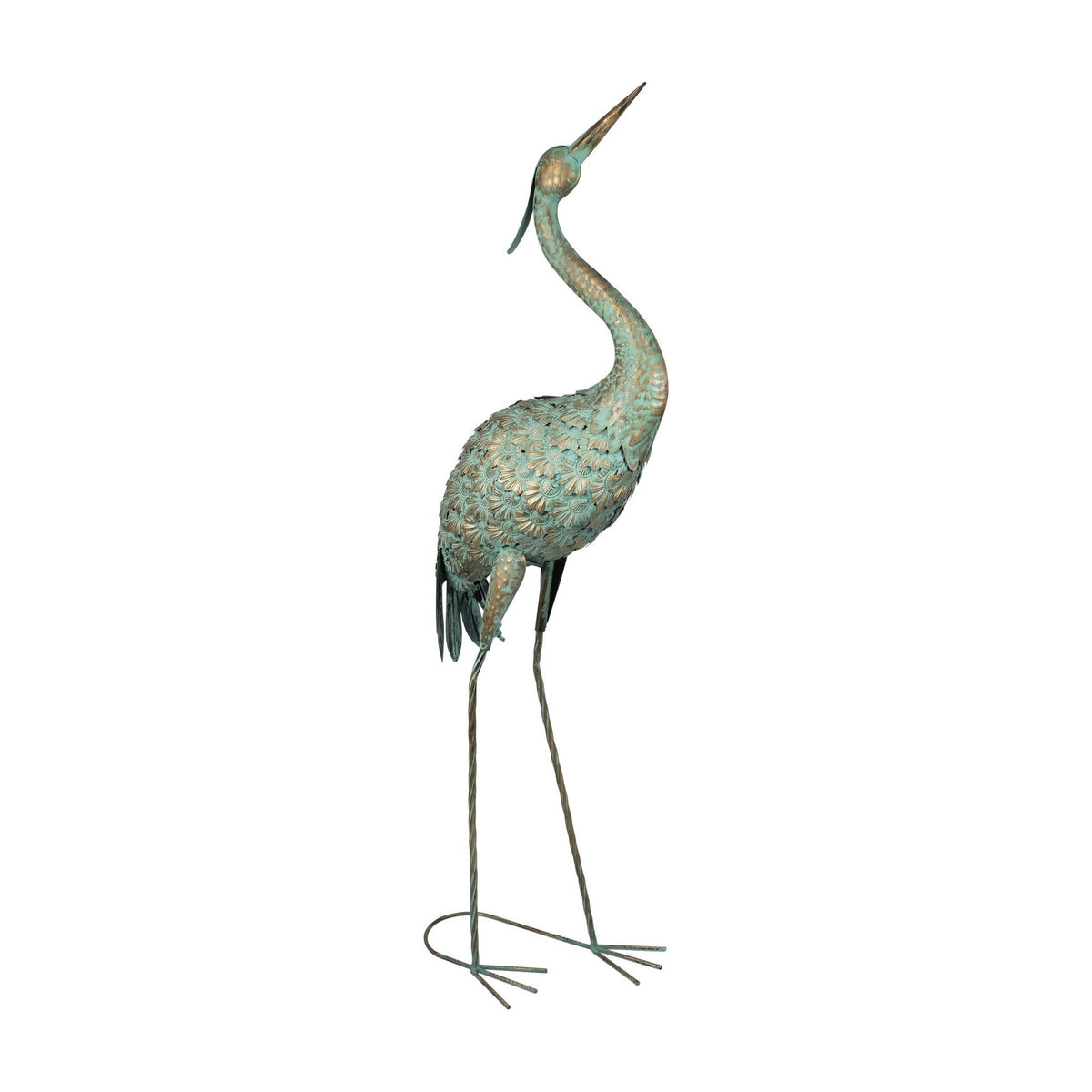 Large Metal Heron Garden Ornament_Garden Ornaments