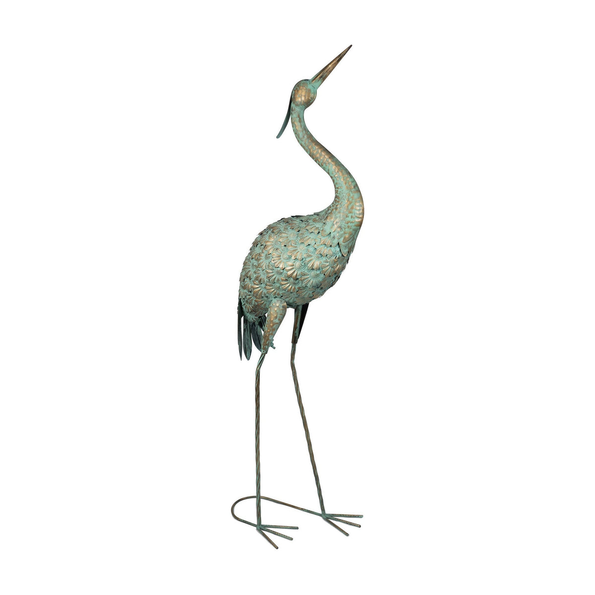 Large Metal Heron Garden Ornament_Garden Ornaments