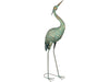 St Helens Home and Garden Metal Heron Garden Ornament 104cm Height_Garden Ornaments