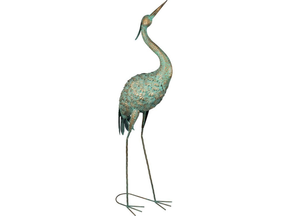 St Helens Home and Garden Metal Heron Garden Ornament 104cm Height_Garden Ornaments