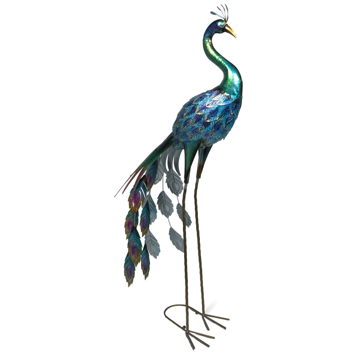 Metal Peacock Garden Ornament_Garden Ornaments