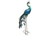 St Helens Home and Garden Metal Peacock Garden Ornament 108cm Height_Garden Ornaments