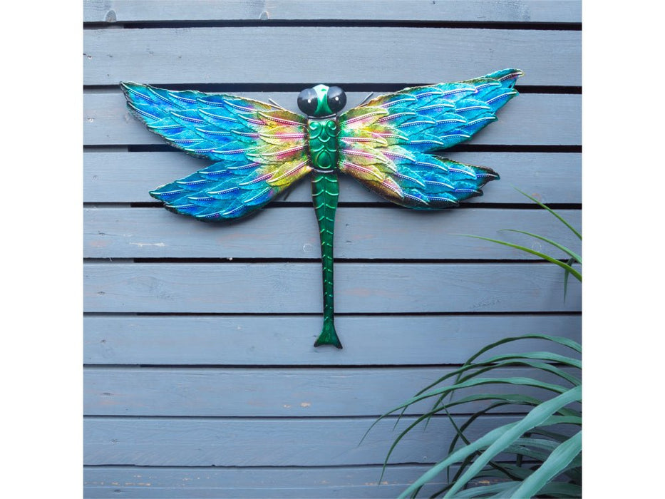 St Helens Home and Garden Metal Dragonfly Garden Wall Ornament_Garden Ornaments