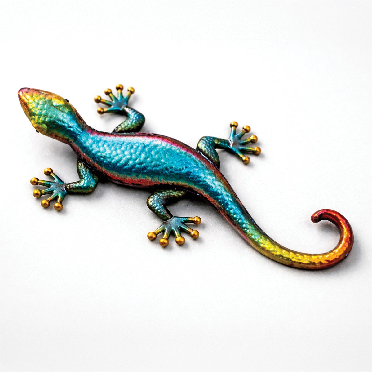Metal Gecko Garden Wall Ornament_Garden Ornaments