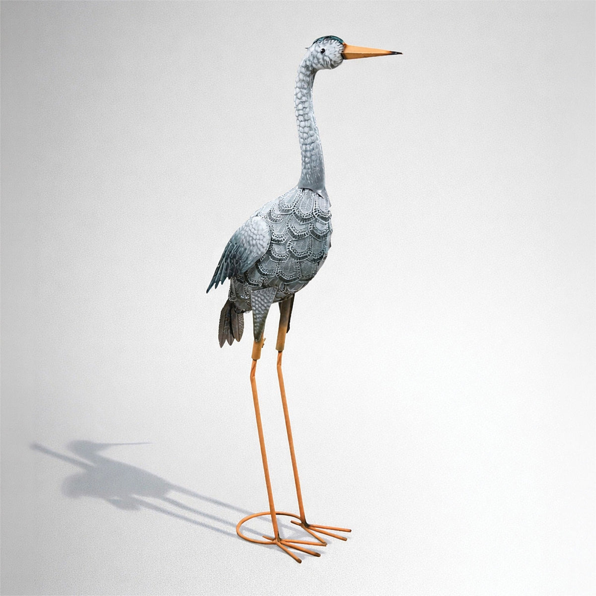 Metal Heron Garden Ornament_Garden Ornaments
