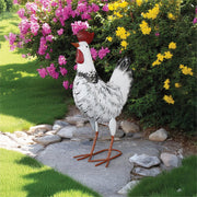 Metal Chicken Garden Ornament_Garden Ornaments