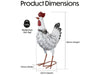 St Helens Home and Garden Metal Chicken Garden Ornament 48cm Height_Garden Ornaments