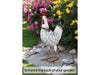 St Helens Home and Garden Metal Chicken Garden Ornament 48cm Height_Garden Ornaments