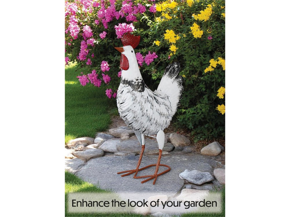 St Helens Home and Garden Metal Chicken Garden Ornament 48cm Height_Garden Ornaments