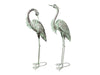 St Helens Home and Garden Pair of Metal Heron Garden Ornament_Garden Ornaments