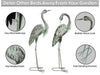 St Helens Home and Garden Pair of Metal Heron Garden Ornament_Garden Ornaments