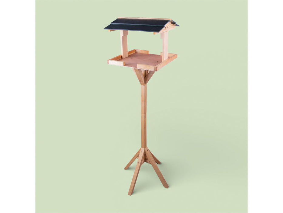 Free - Standing Wooden Bird Feeding Table_Bird Feeders