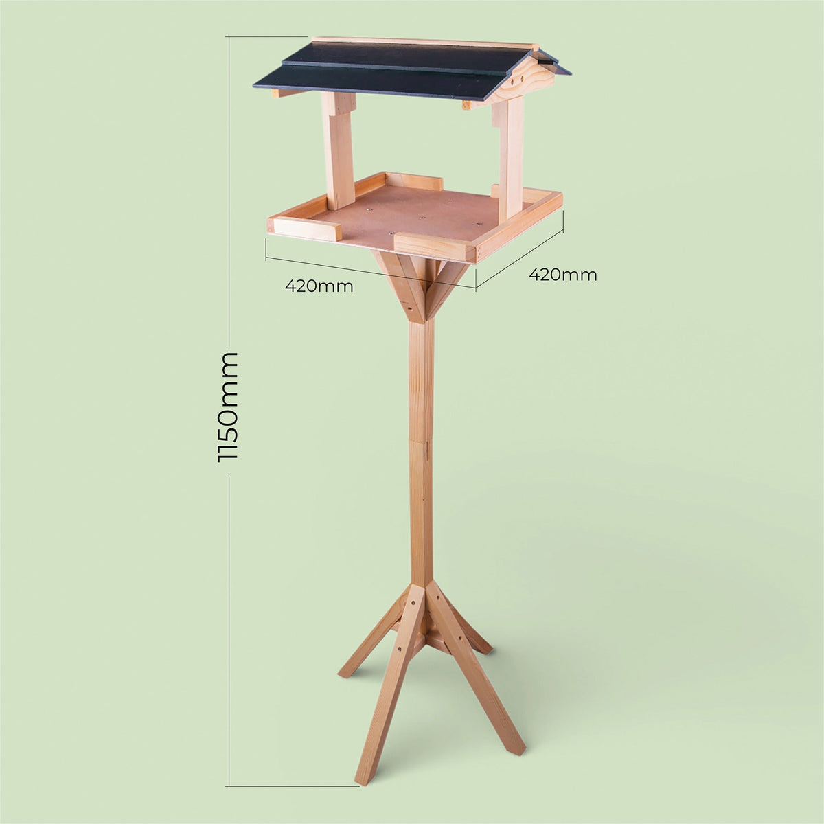 Free-Standing Wooden Bird Feeding Table_Bird Feeders