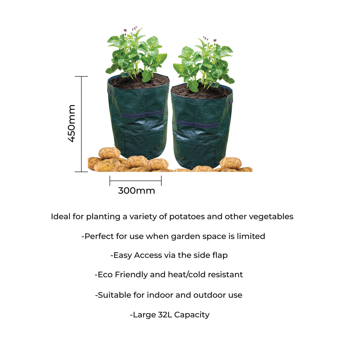 St Helens Home and Garden Potato Grow Bag - Pack of 2_Grow Bags