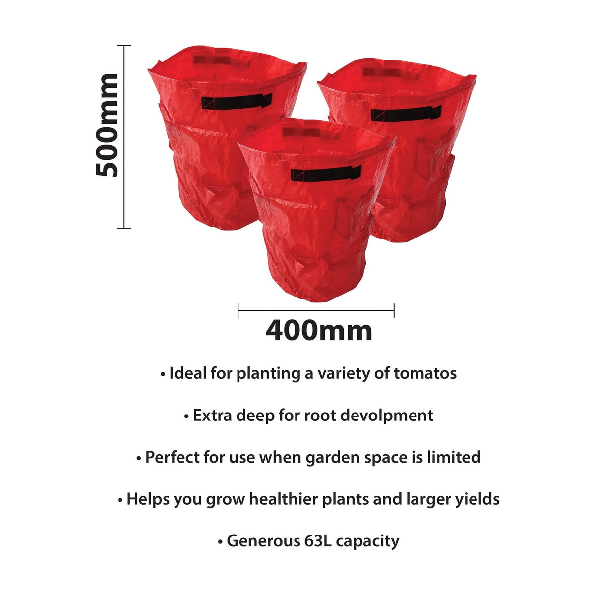 St Helens Home and Garden Tomato Grow Bags - Pack of 3_Grow Bags