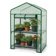 St Helens Home and Garden Mini Greenhouse with Shelves and PVC Cover_Grow Bags